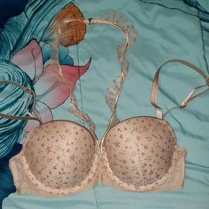 VS tan & gold bra